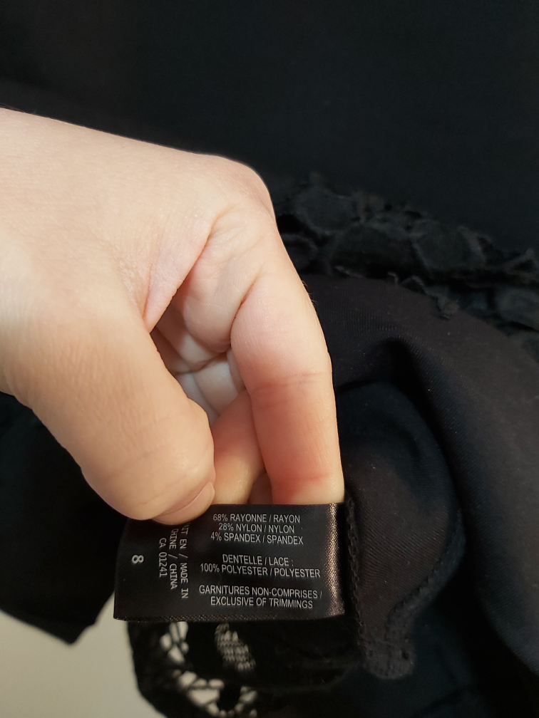 ICONE black skirt with embroidery, size 8 image indicator(4)