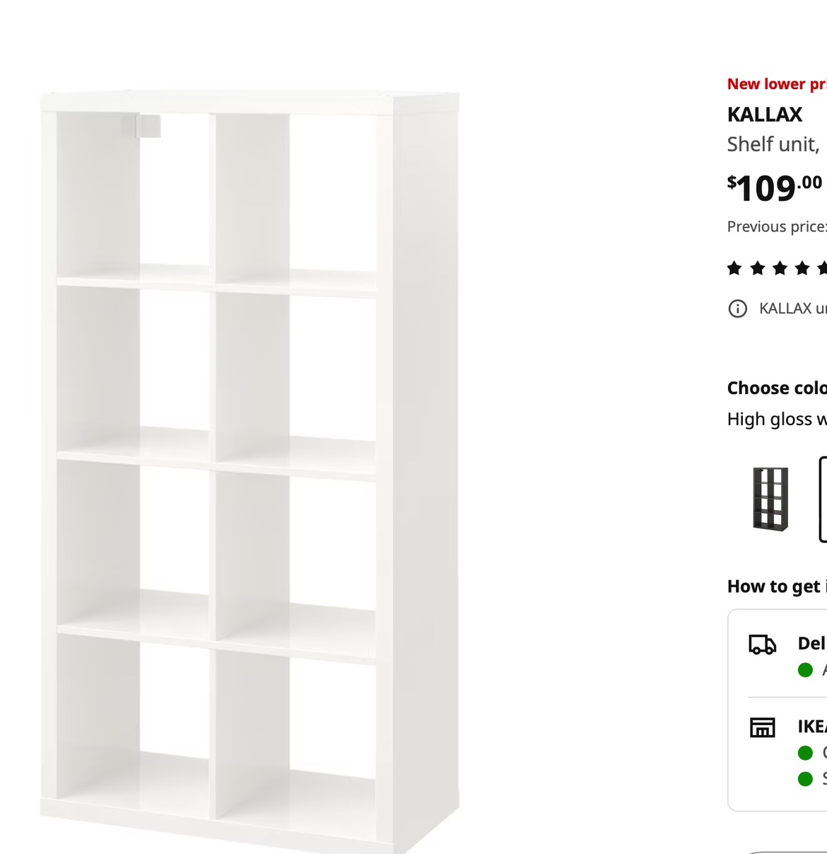 KALLAX Ikea Bookshelf - photo 4