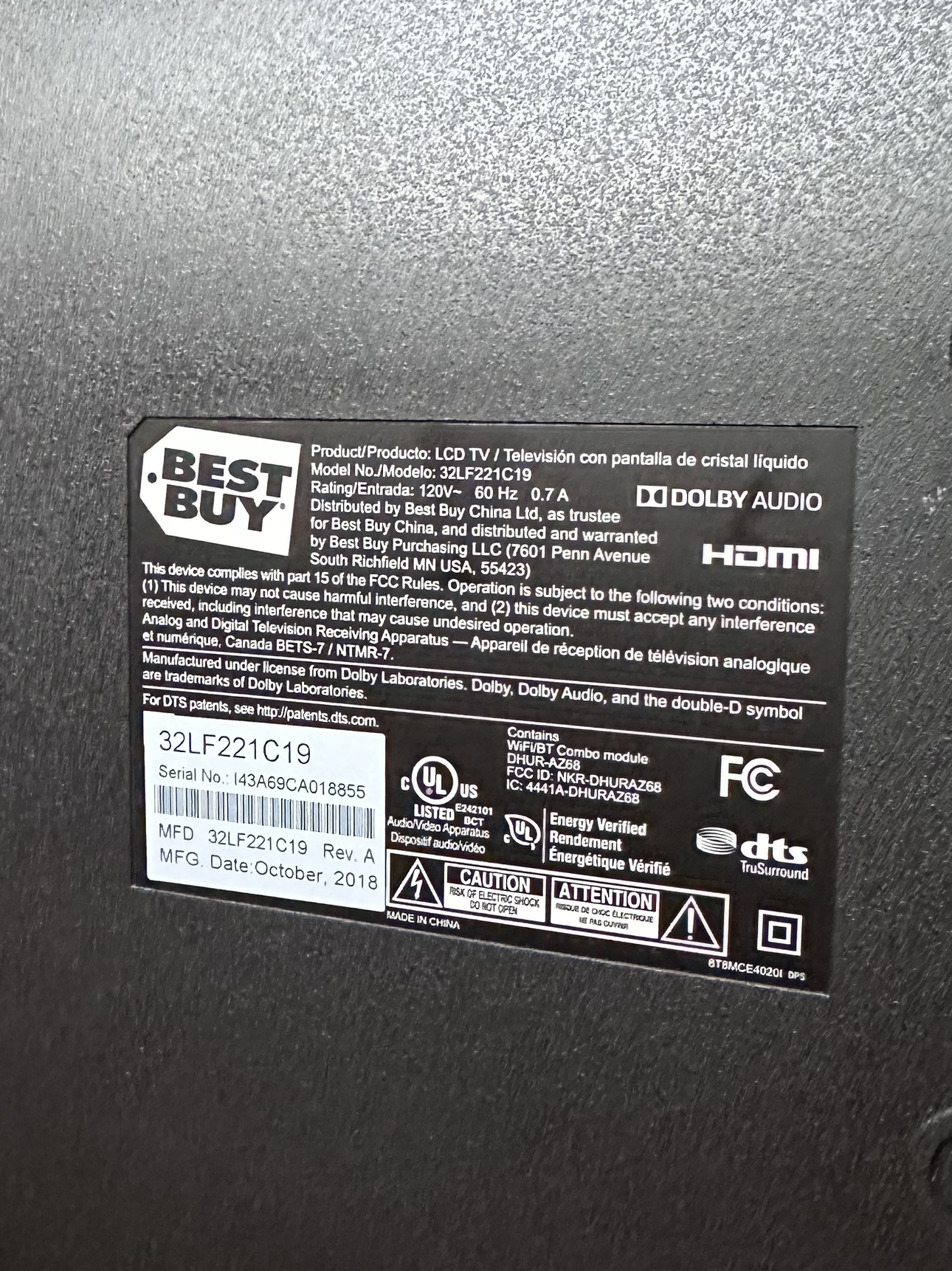 32” Toshiba Fire TV - photo 3