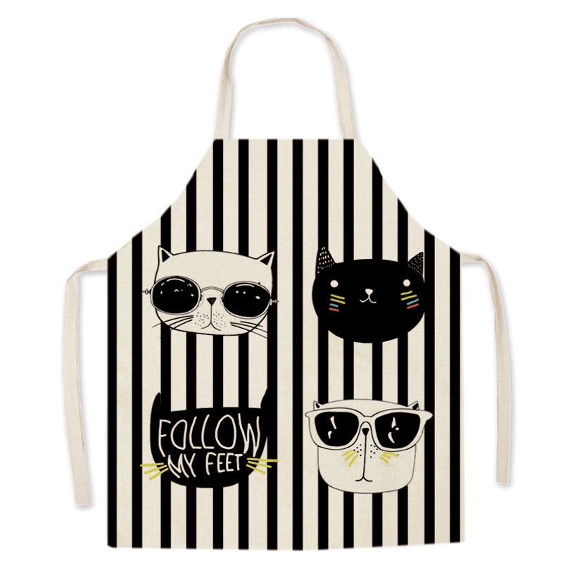 Cute apron kitchen home parent-child anti-fouling