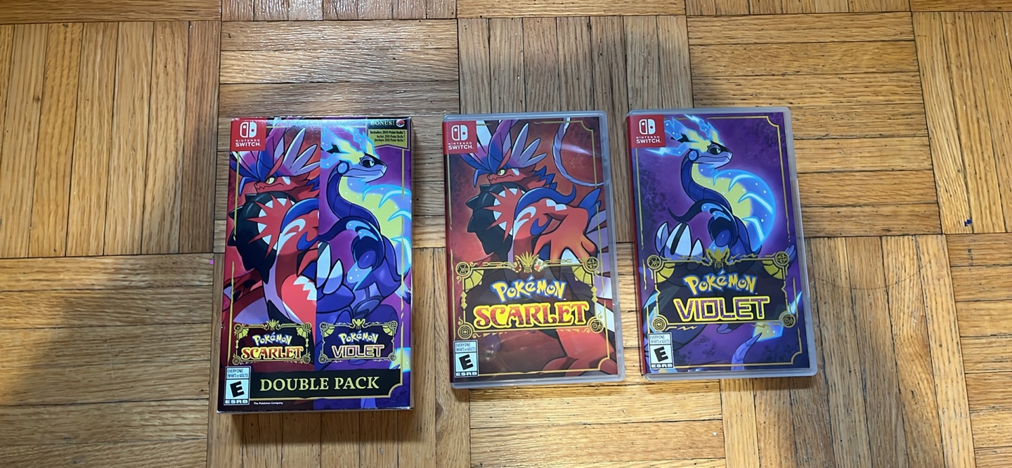 Pokémon Scarlet and Violet double pack Nintendo switch games