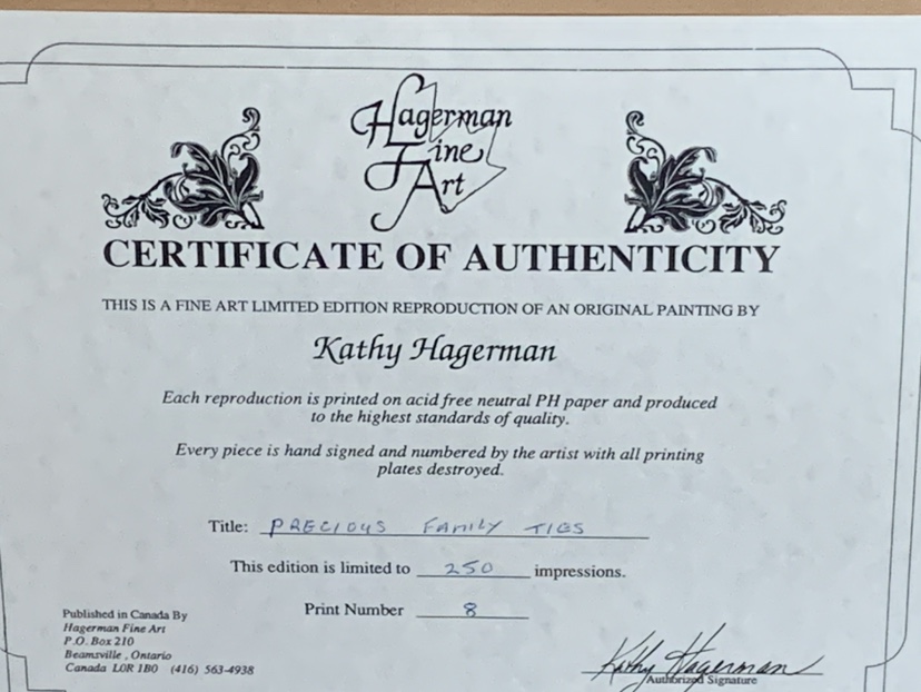 Kathy Hagerman "Precious Family Ties" Limited Edition Print. image indicator(10)