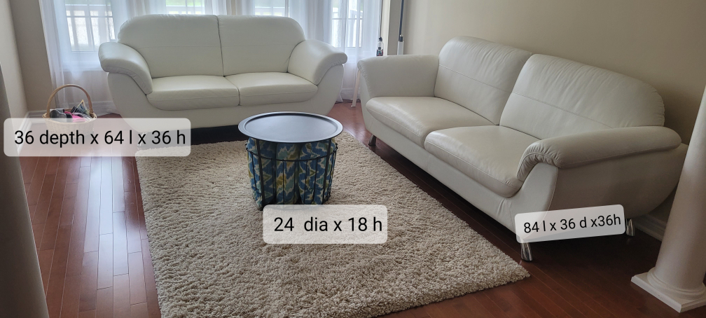 white sofa set