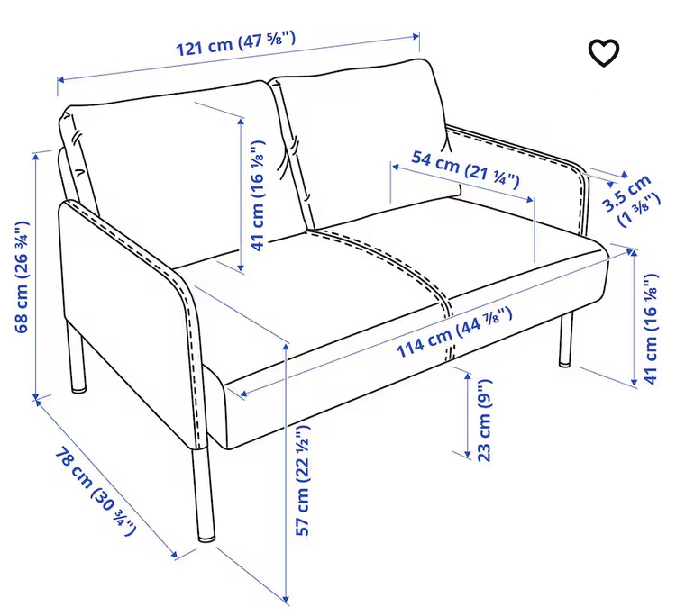 2 seaters fabric sofa - photo 2