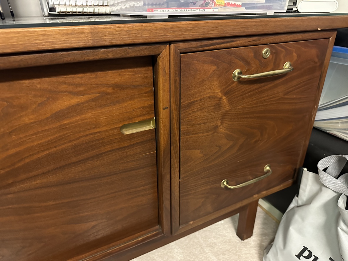 Solid Mahogany Executive desk set - photo 2