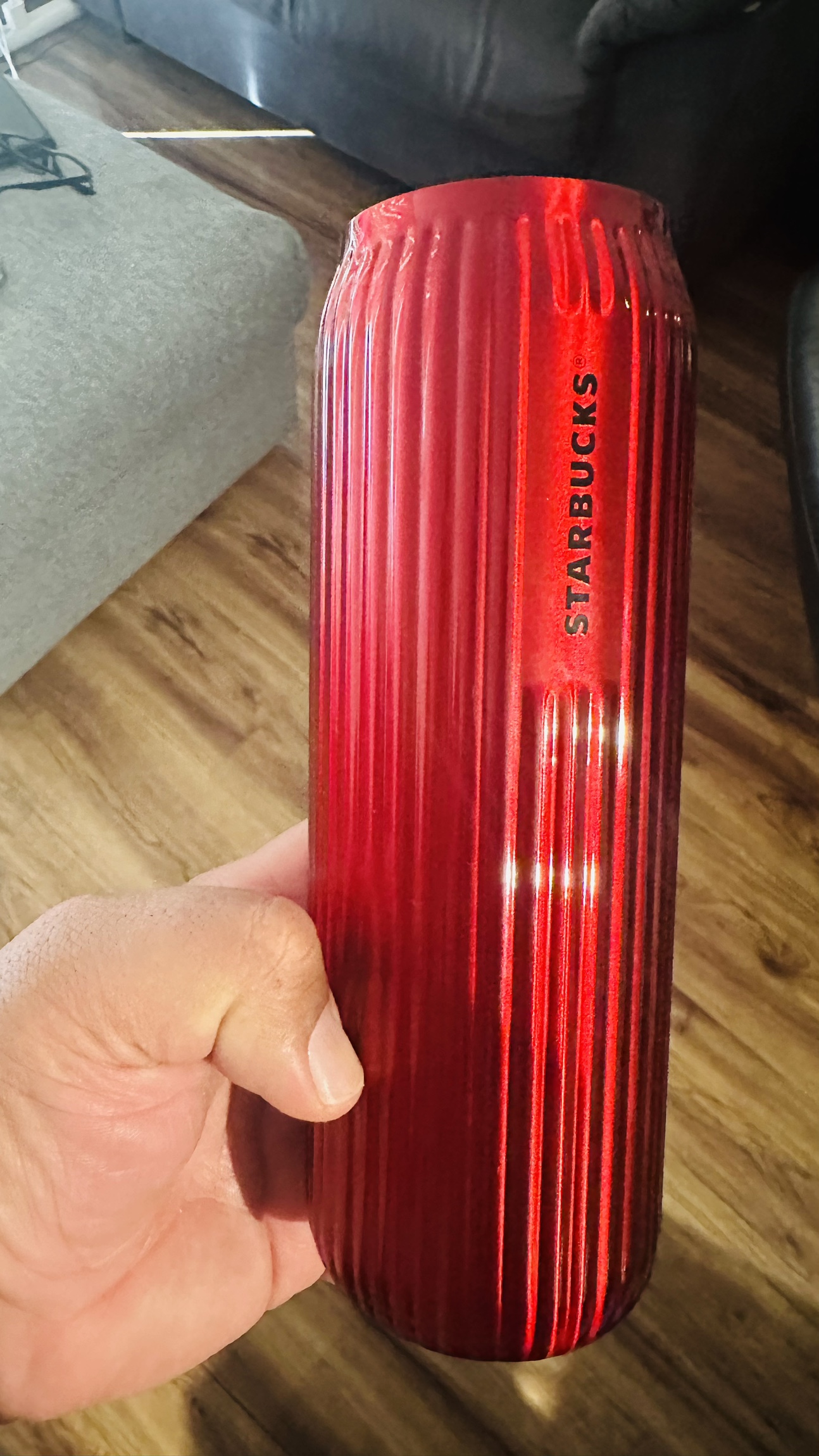 Red Starbucks tumbler