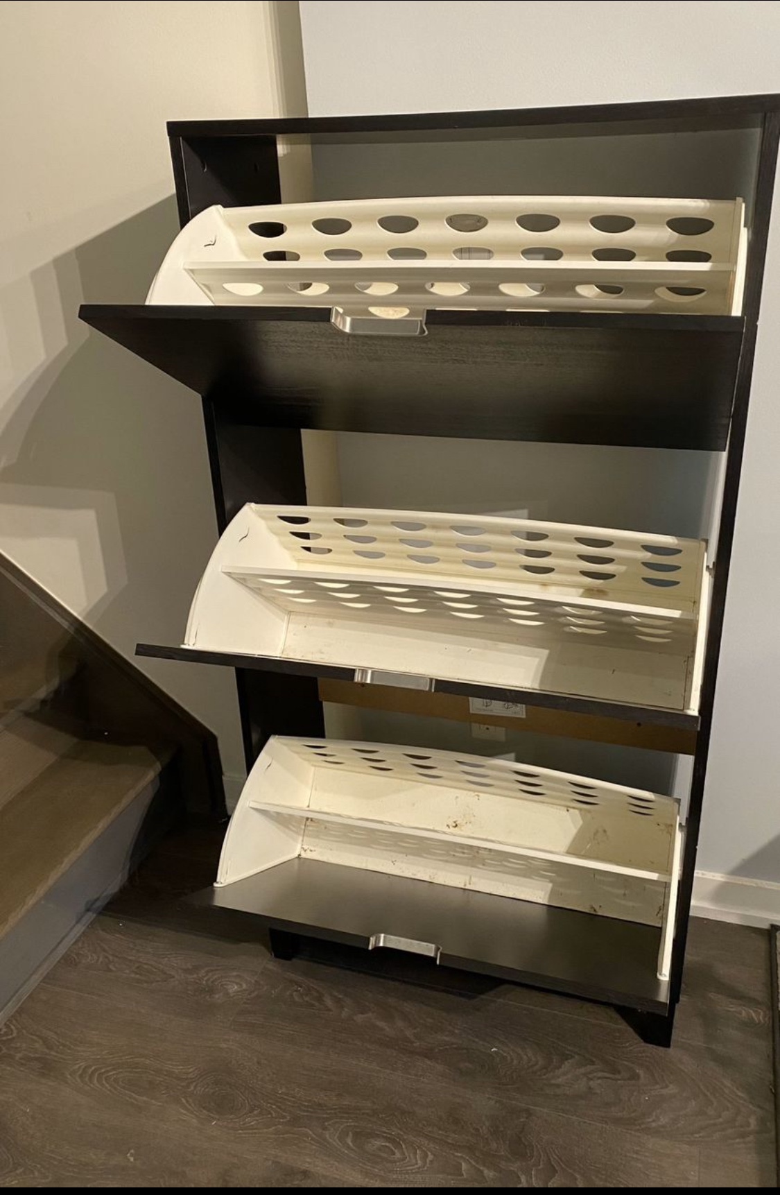 [Free Delivery] Ikea STÄLL Shoe Cabin, Black-Brown - photo 2