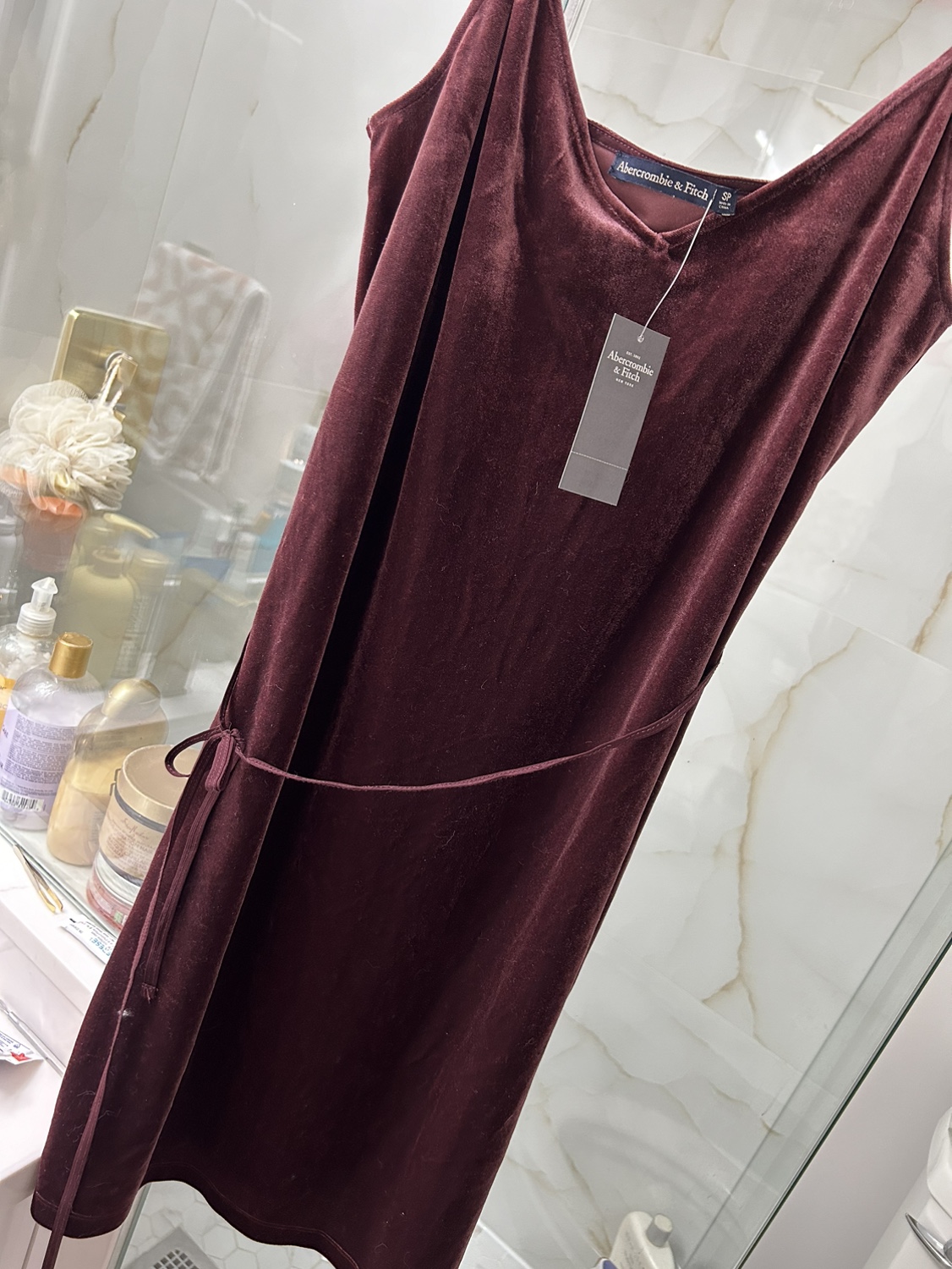 Red velvet dress thumbnail