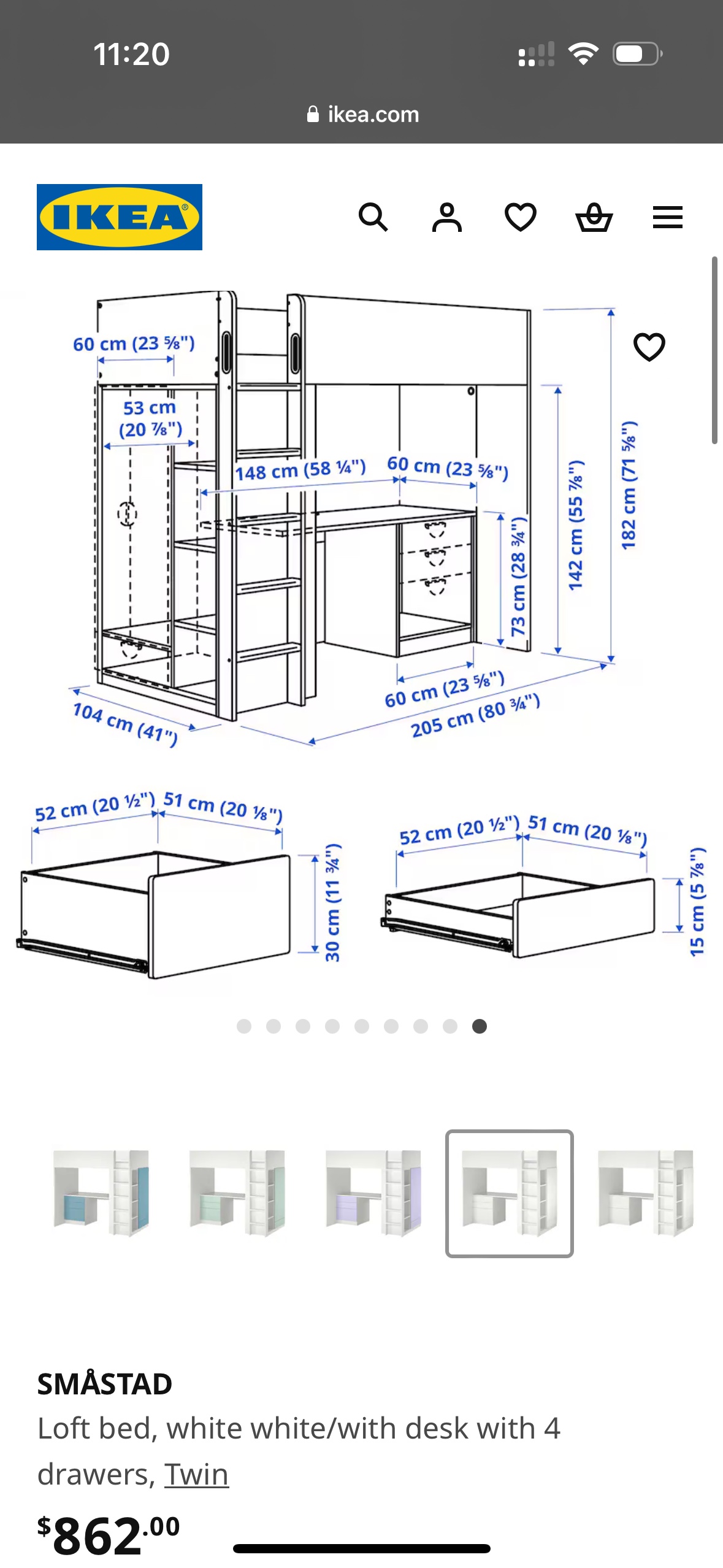 Bed, loft bed, bed for kids - photo 5
