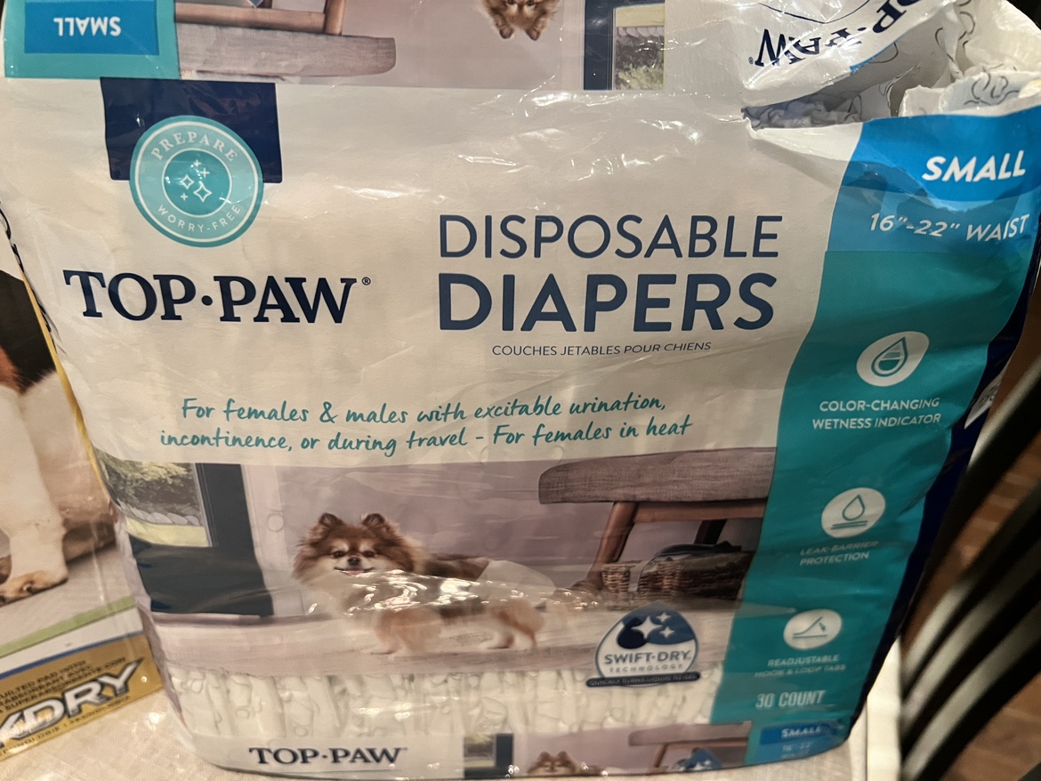 Small dog Disposable diapers. Pads are gone - photo 2