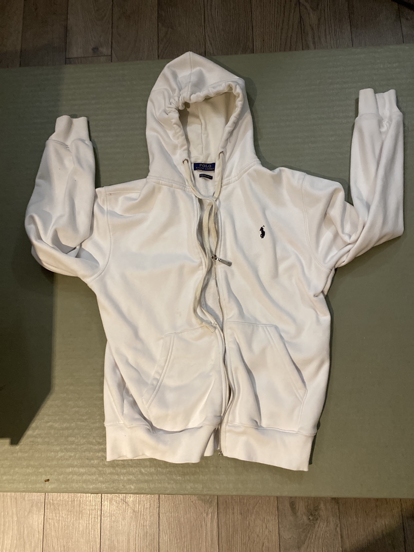 “Polo Ralph Lauren” white zip up
