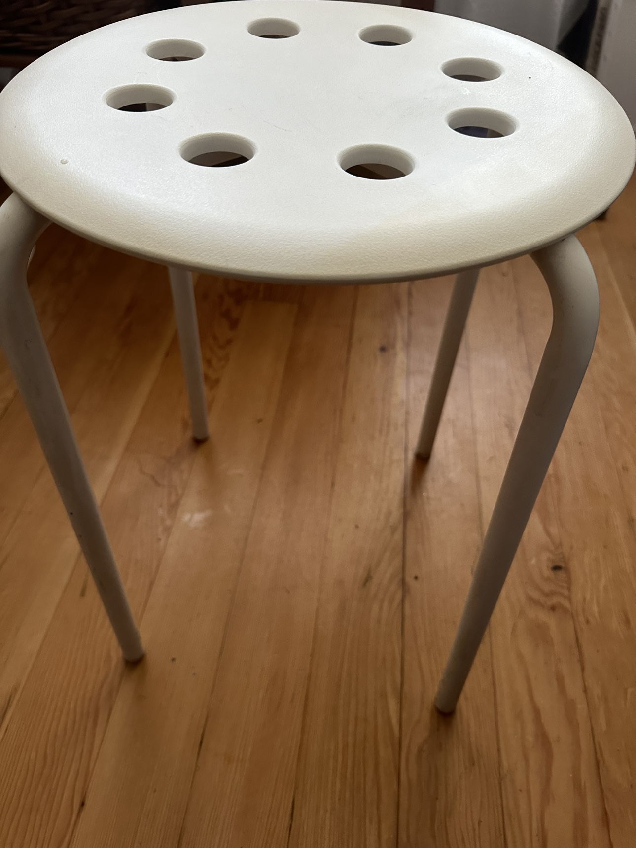 Marius IKEA white stool - photo 3