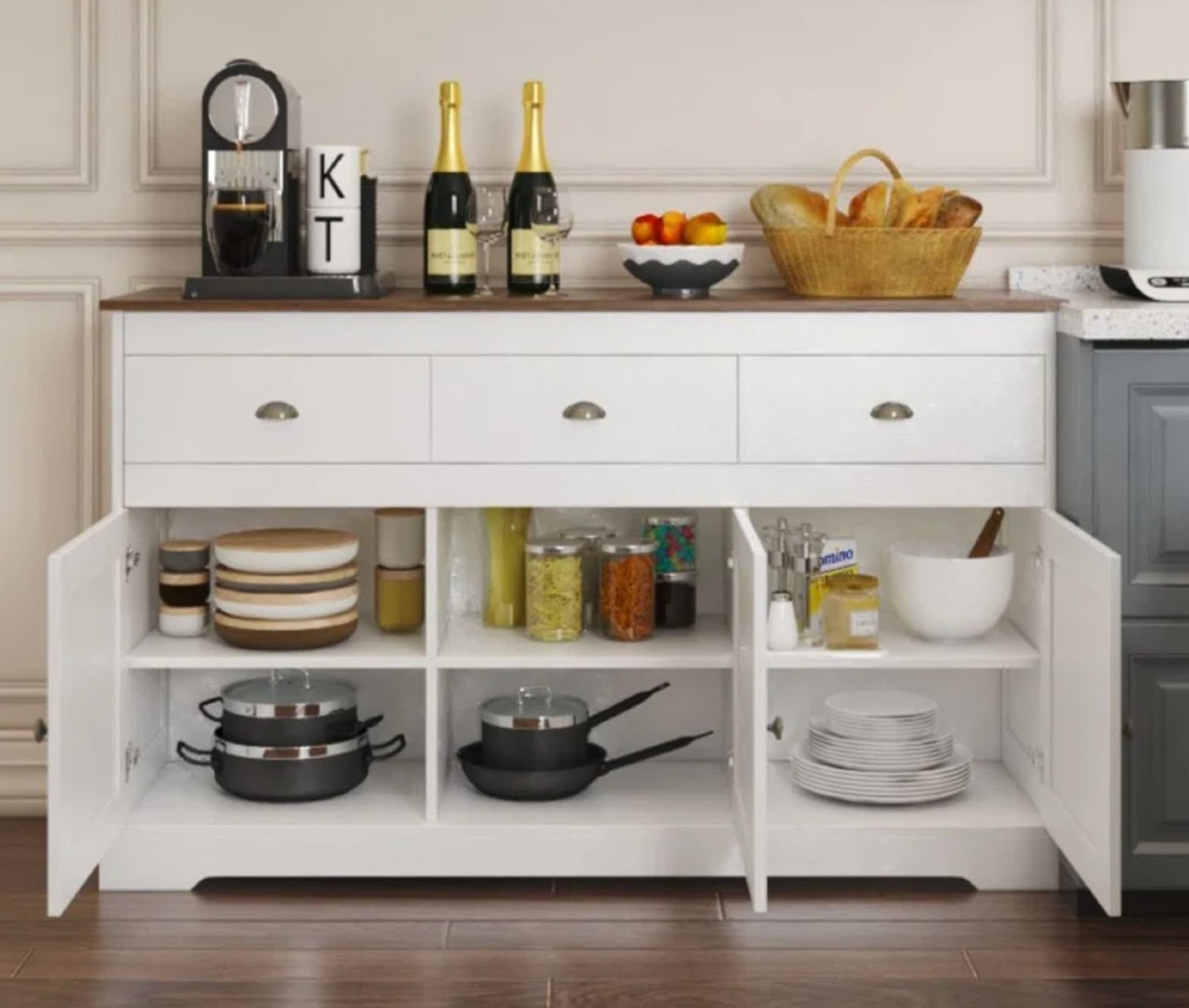Jenna 53.5" Wide 3 Drawer Sideboard - photo 3