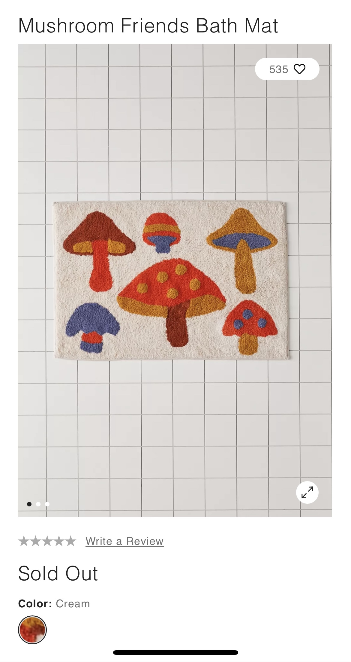 Mushroom Shower Curtain & Bathmat - photo 5