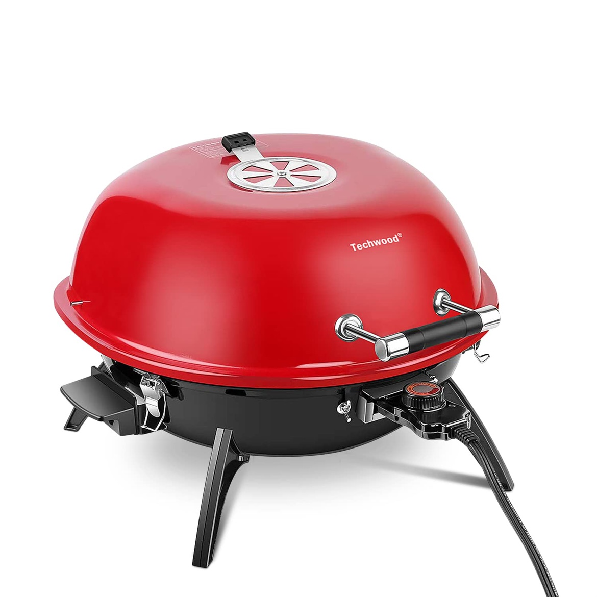New Electric BBQ Grill, Techwood 15-Serving Indoor/Outdoor