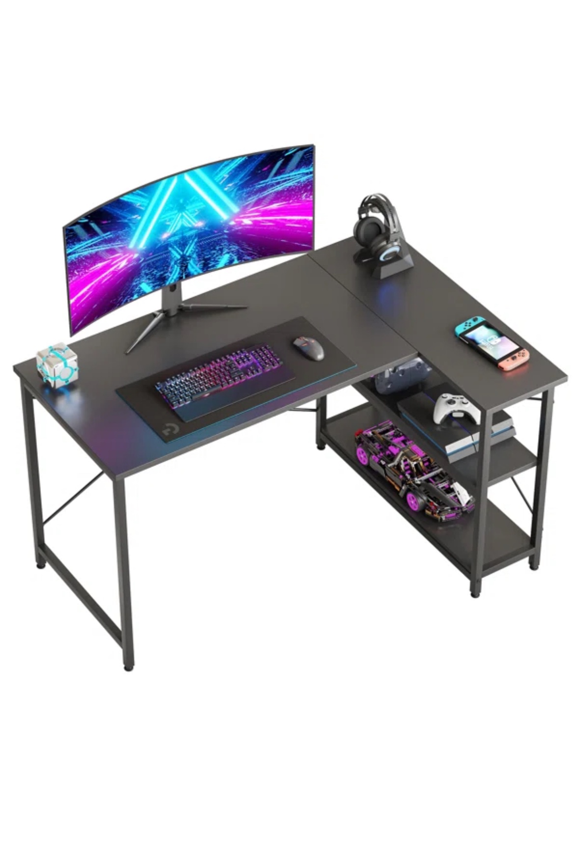 Reversible L shape office desk image indicator(3)