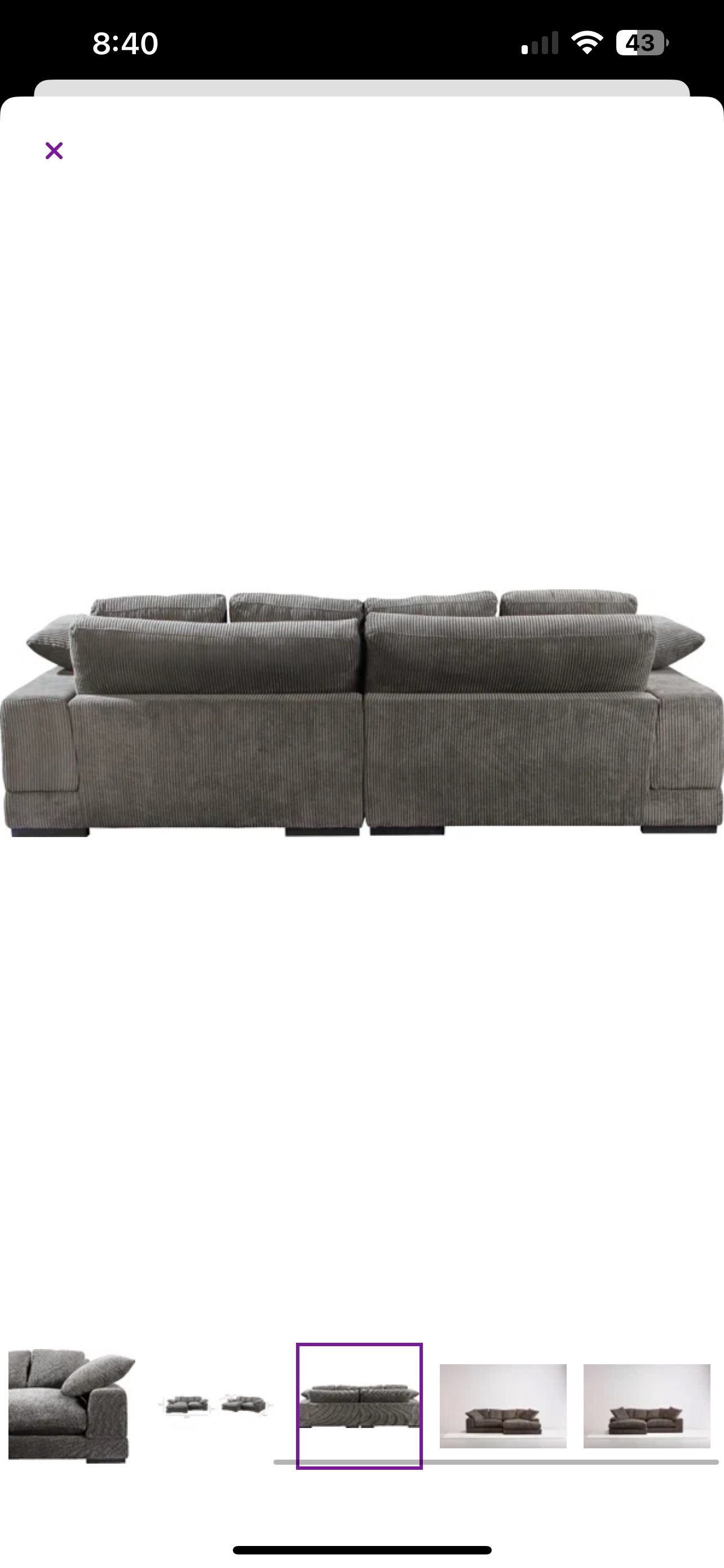 Wayfair Couch Moving out Sale image indicator(5)