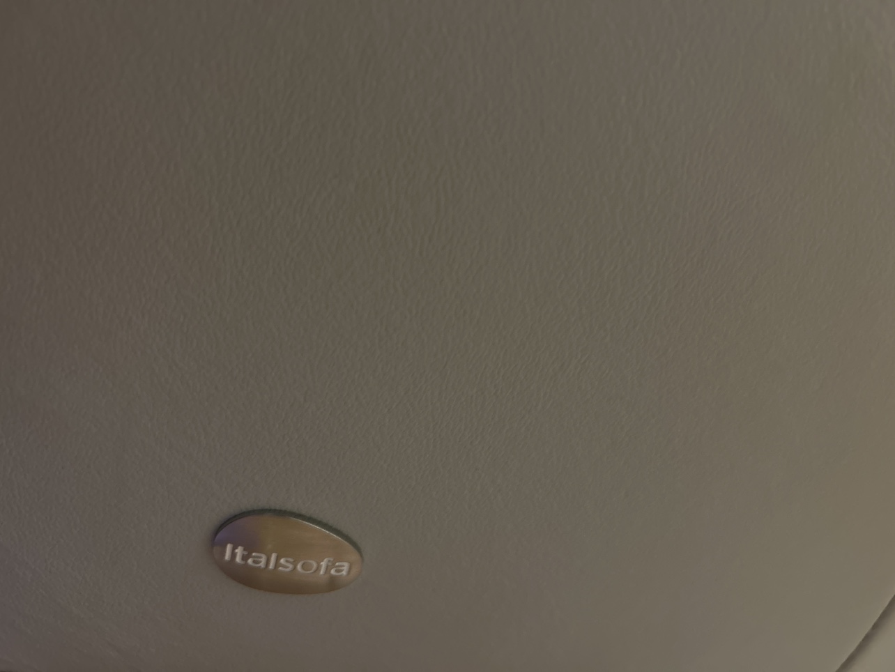 Real leather Ital sofa light blue greyish image indicator(2)