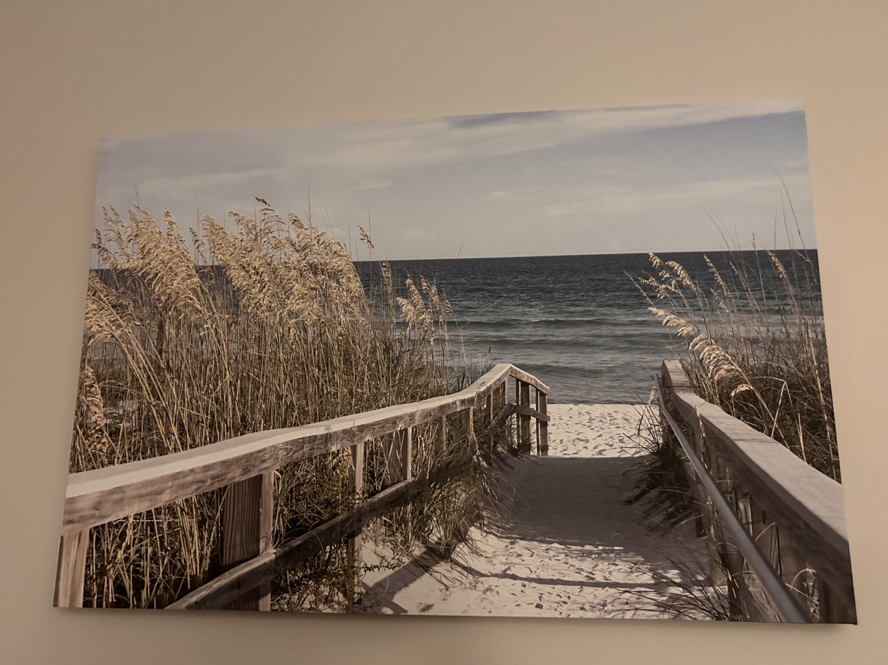 Peaceful picture canvas of the beach thumbnail