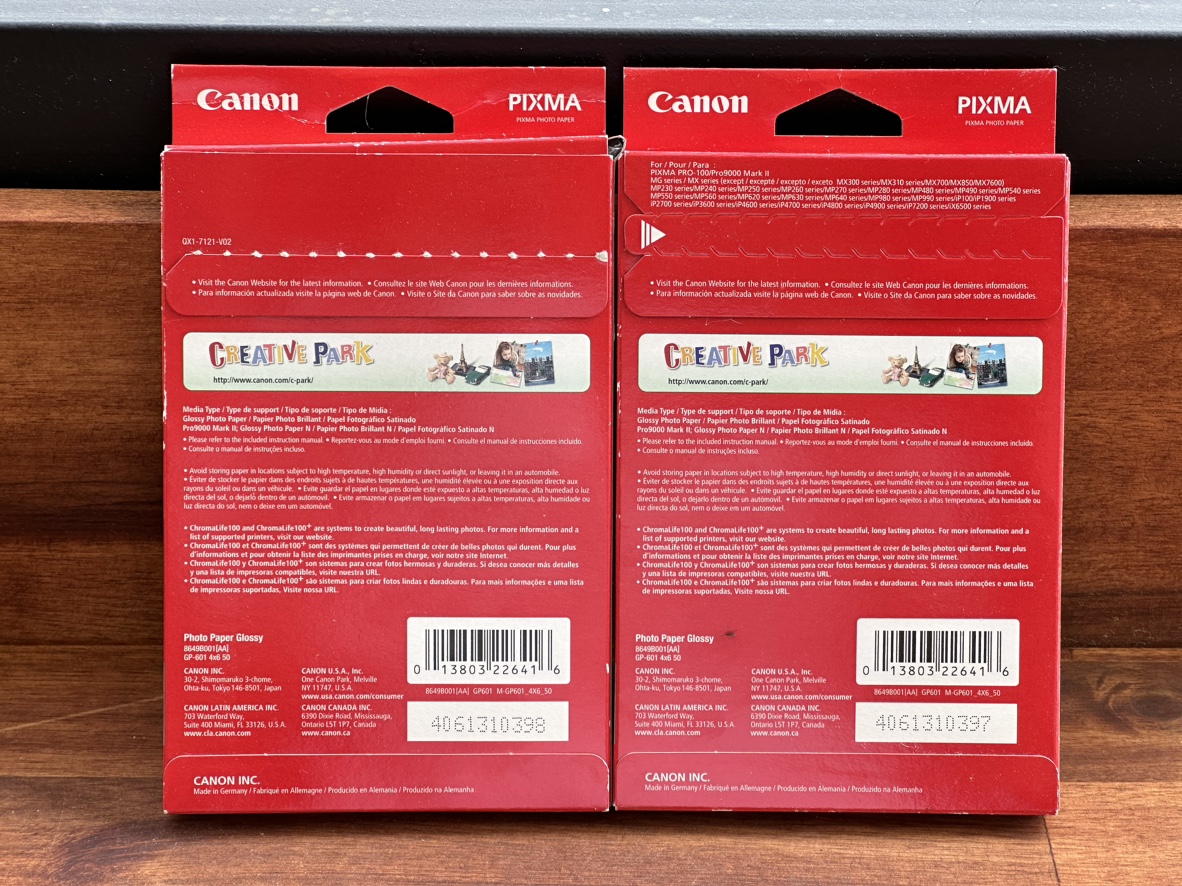 Canon PIXMA Photo Paper Glossy (GP-601) — 2 Packs - photo 3