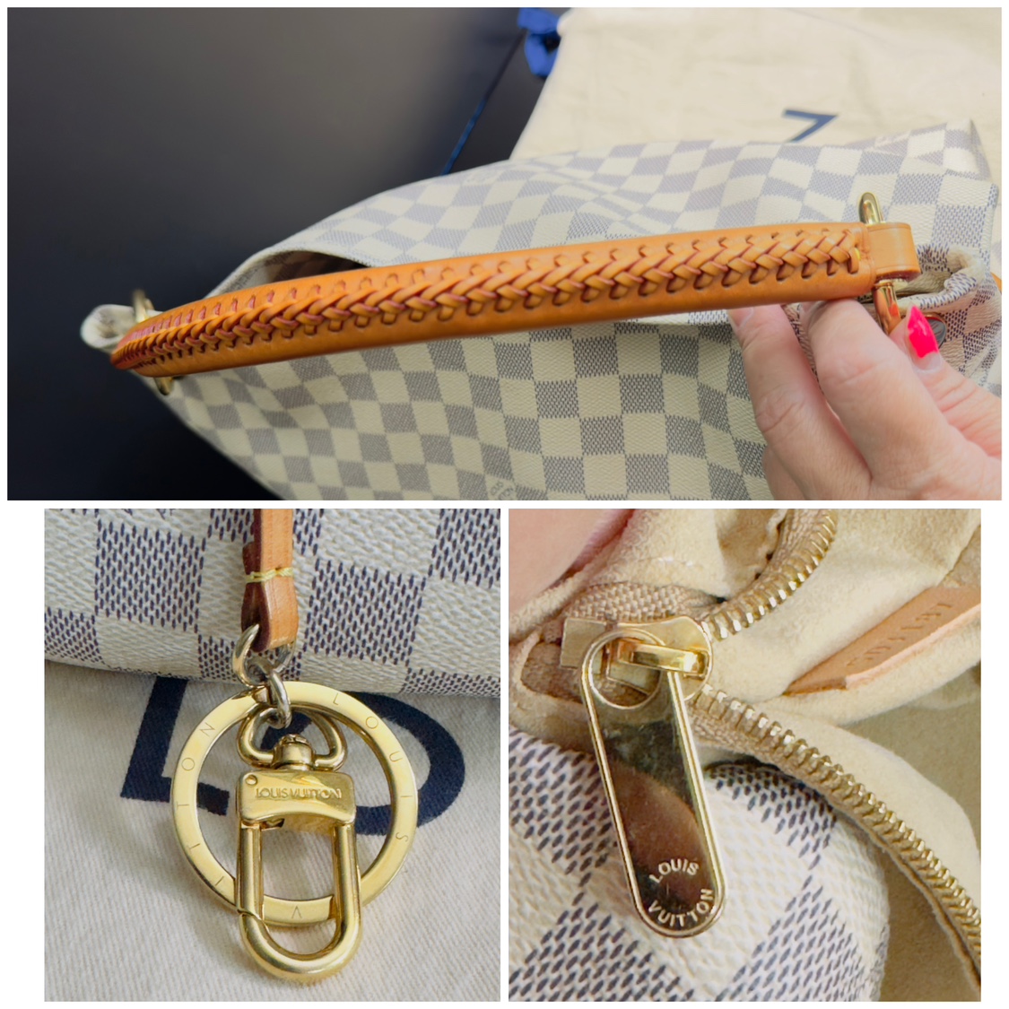 Authentic Louis Vuitton Artsy mm Azure image indicator(7)