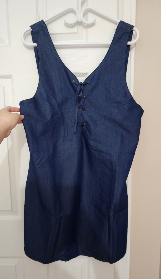 Blue Denim Mini Dress