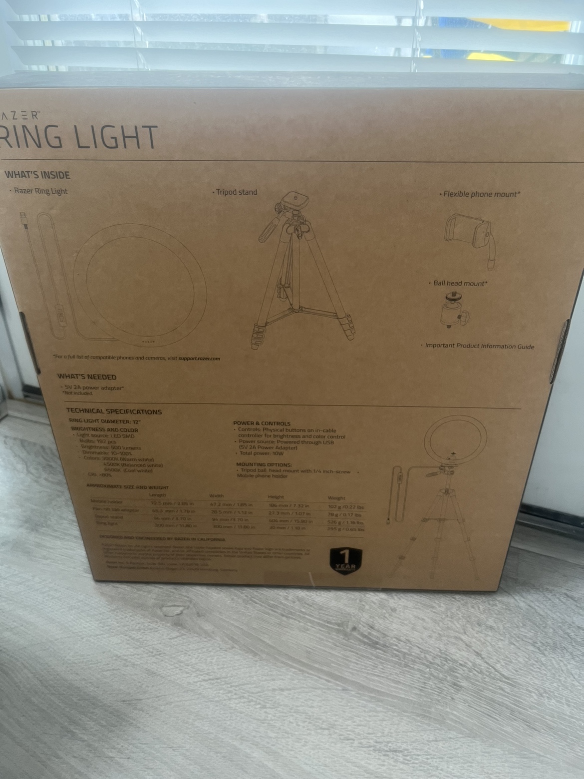 Razer 12” USB LED Ring Light for PC and Mobile Streaming - photo 2