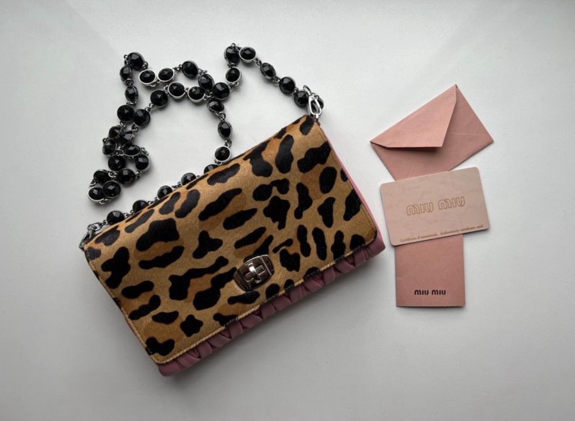MIU MIU  Cavallino Calf Hair Leopard Print Shoulder Bag - photo 2