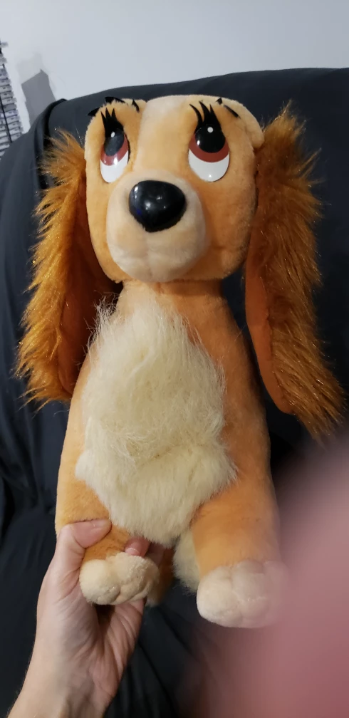 $25 vintage walt Disney  lady and tramp plush 17" image indicator(2)