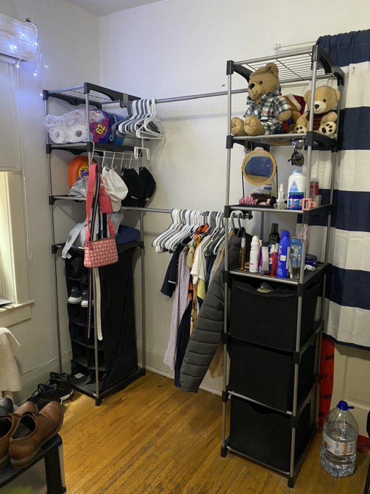 Closet Organizer with Storage, 2-Tower 9-Shelves