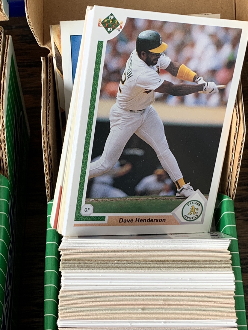 Baseball and hockey cards . Three boxes full. Collection image indicator(2)