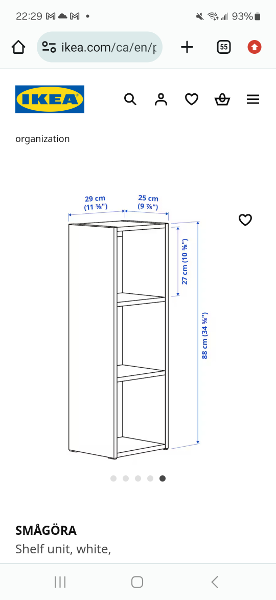 Small shelf (Ikea Smagora)