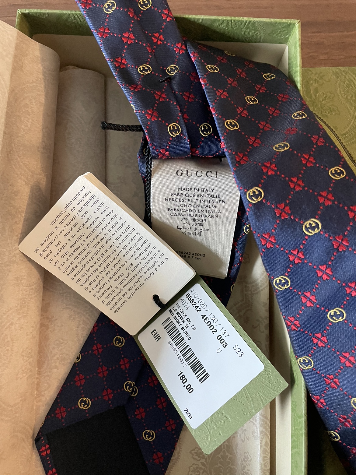 NWT authentic Gucci tie - photo 4