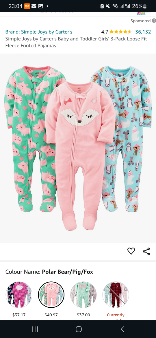 Carters jumpsuit for winter. size 24 months thumbnail