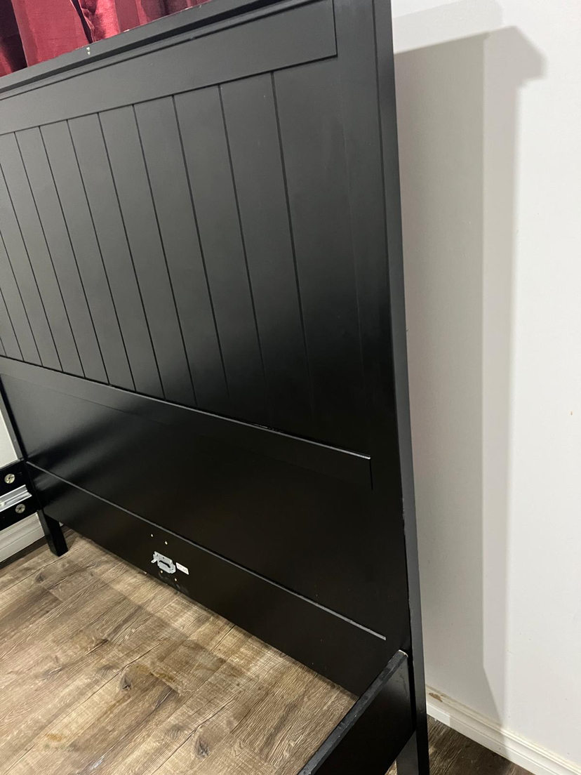 Solid wood bed frame Queen size - photo 5