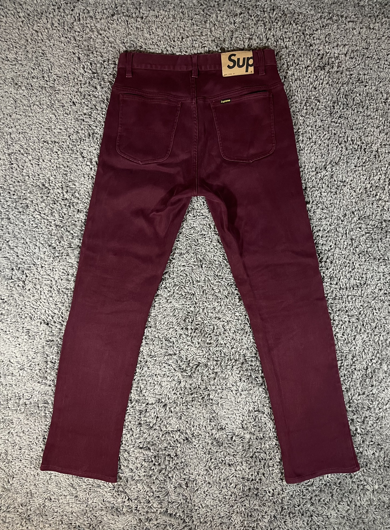 2013SS Supreme Bedford 5 Pocket Pant Burgundy Red thumbnail
