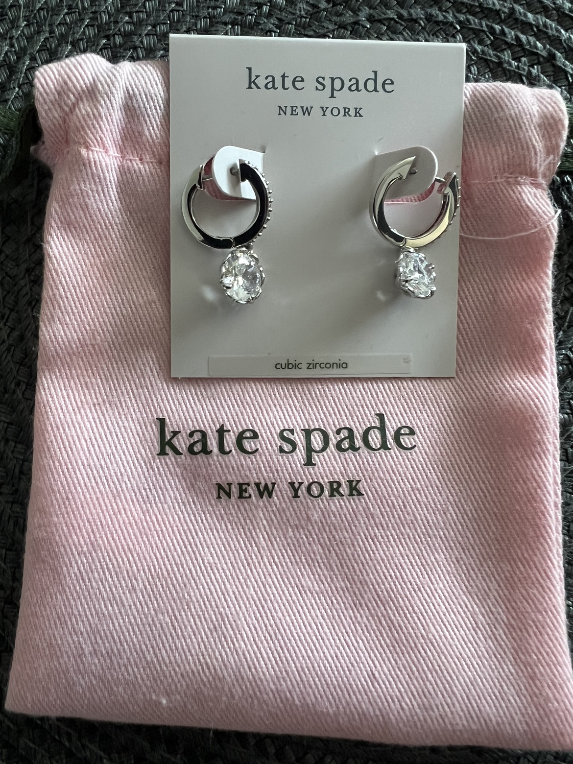 Kate Spade That Sparkle Pavé Mini Hoops image indicator(3)