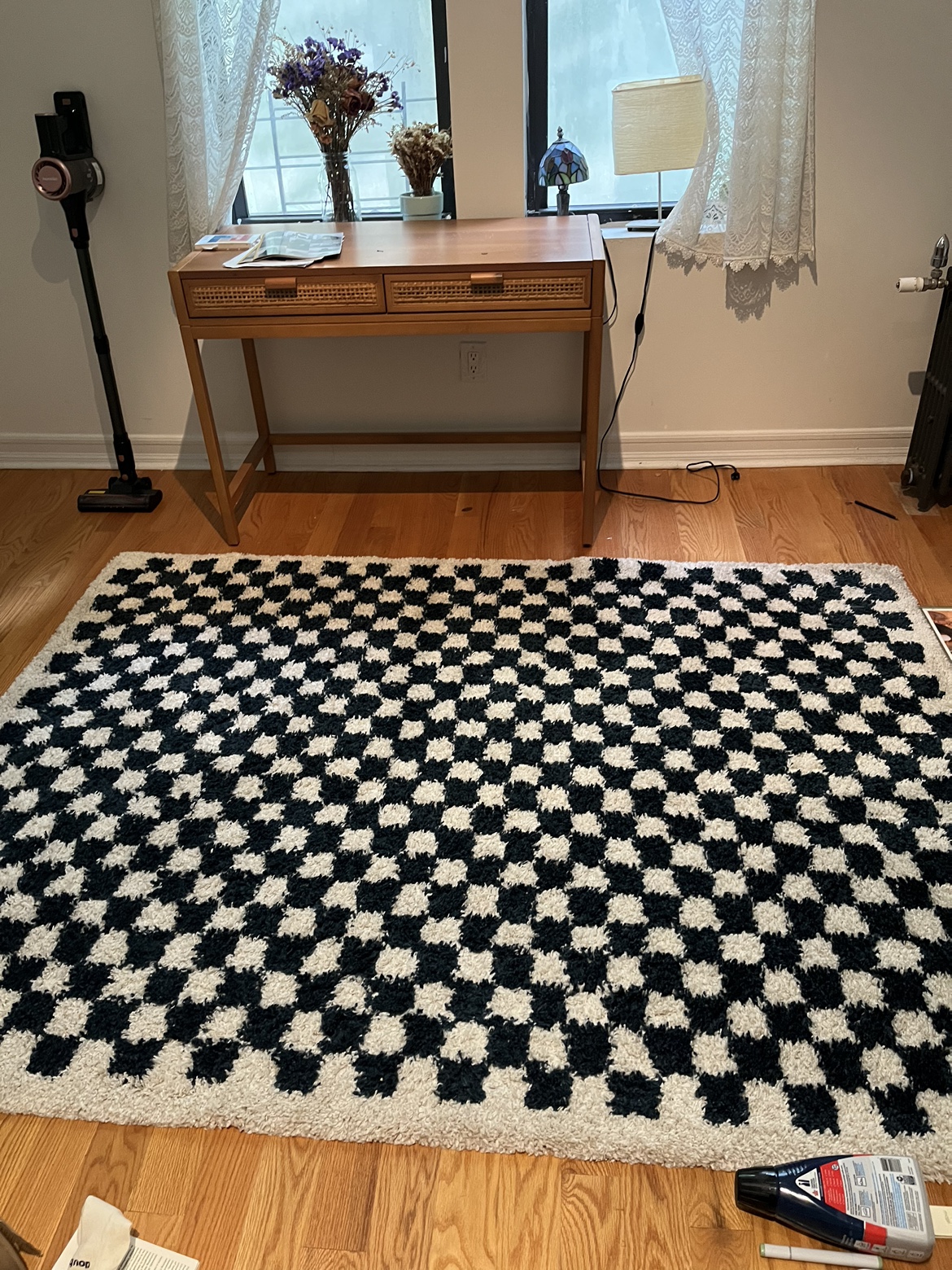 checkerboard rug