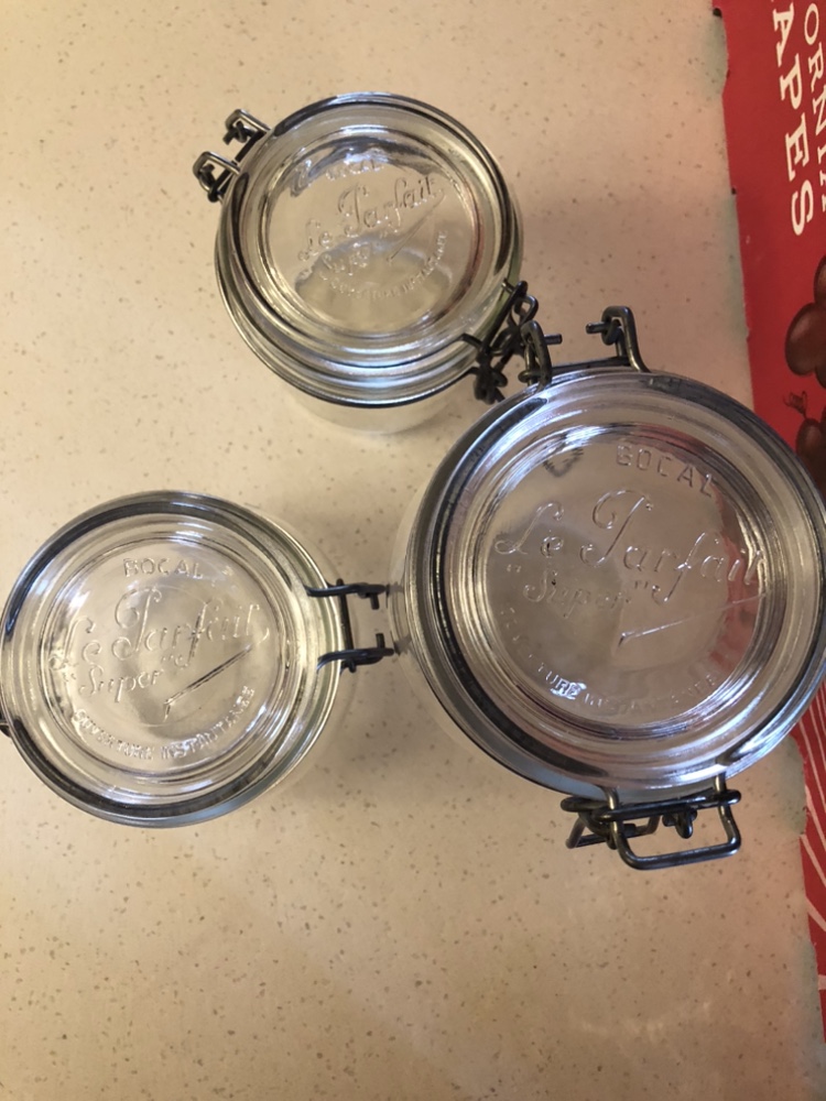 Le Parfait,  made in France —-  “Clip Top Jars” in NE YEG image indicator(6)