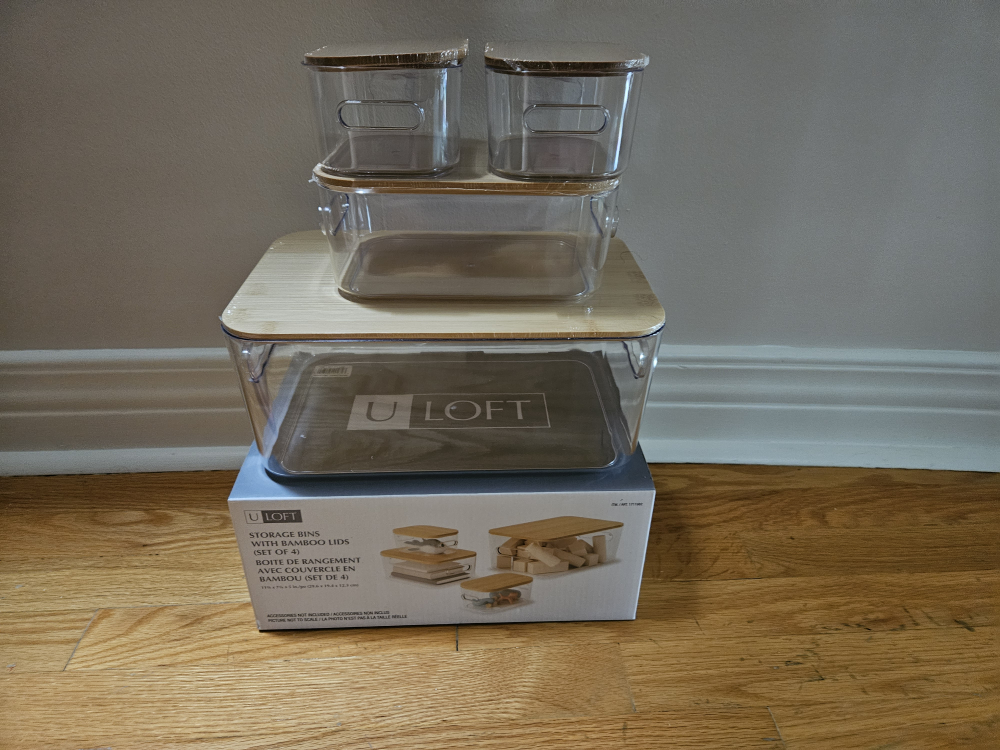 U Loft storage bins with bamboo lids image indicator(4)