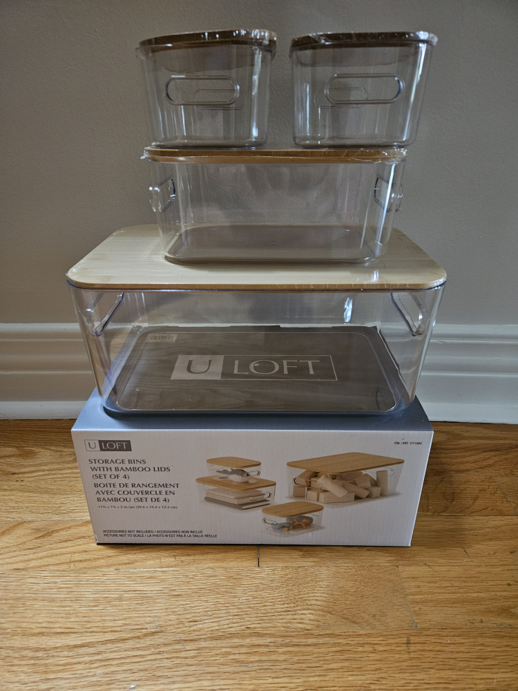 U Loft storage bins with bamboo lids image indicator(5)