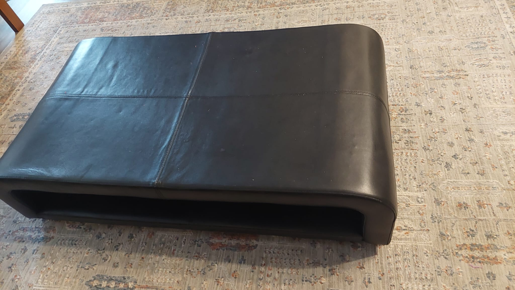 Leather coffee table - photo 2