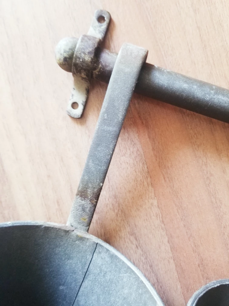 NEW WITH TAG RETAIL $85-Gracie Oaks Antiqued Metal Wall Planter image indicator(4)