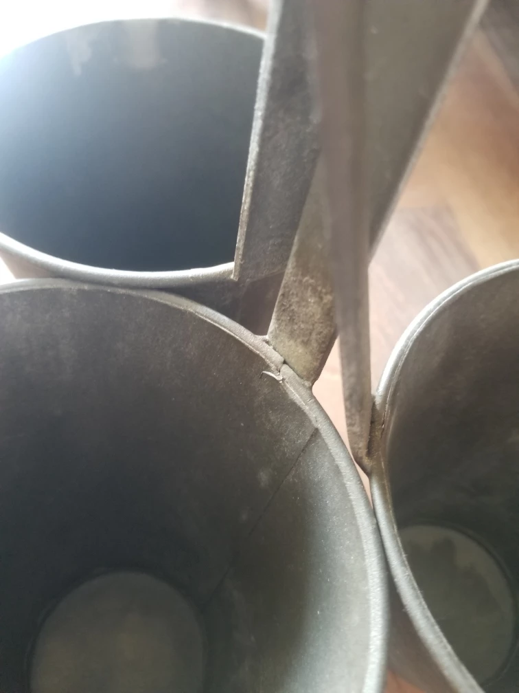 NEW WITH TAG RETAIL $85-Gracie Oaks Antiqued Metal Wall Planter image indicator(7)