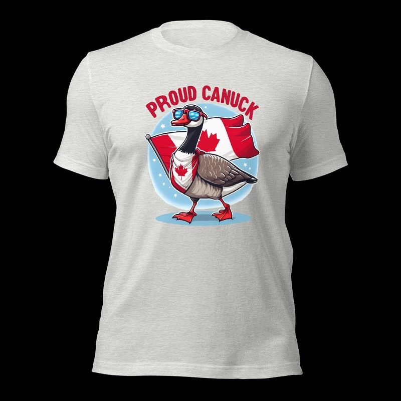 Proud Canuck Goose Funny Unisex t-shirt thumbnail