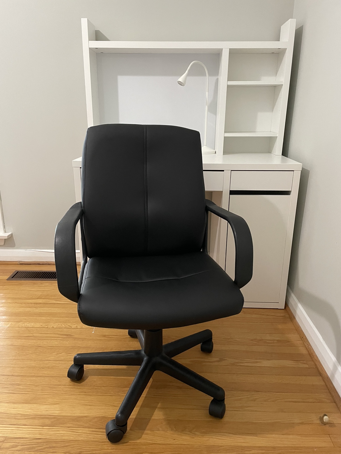 White IKEA Desk Micke + Chair image indicator(8)