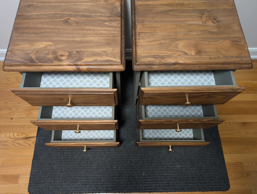 Refinished Solid Wood nightstands - photo 4
