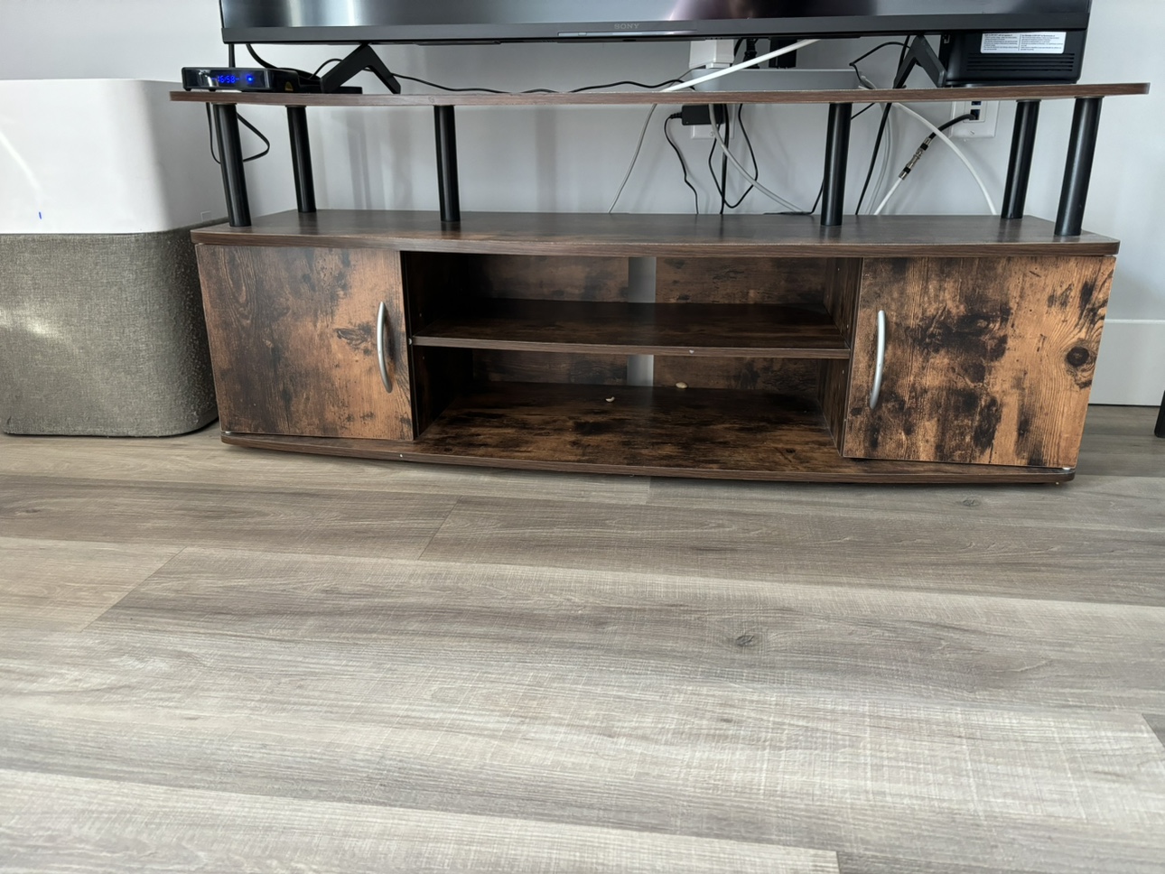 Move out sale- Tv table with storage