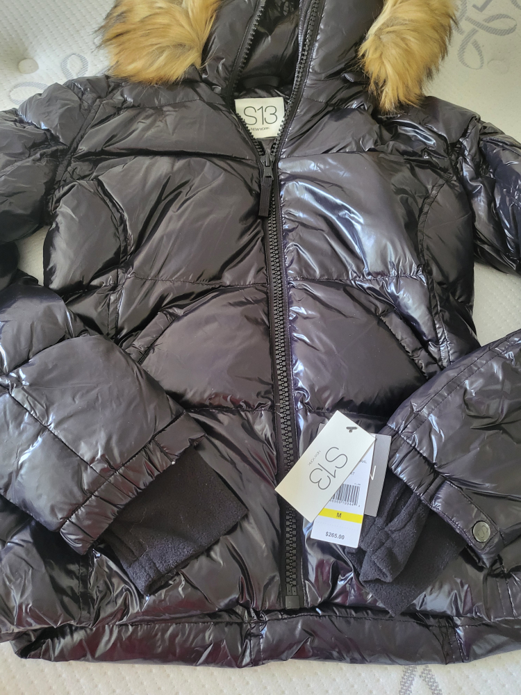 puffer Down Fur Hooded Jacket