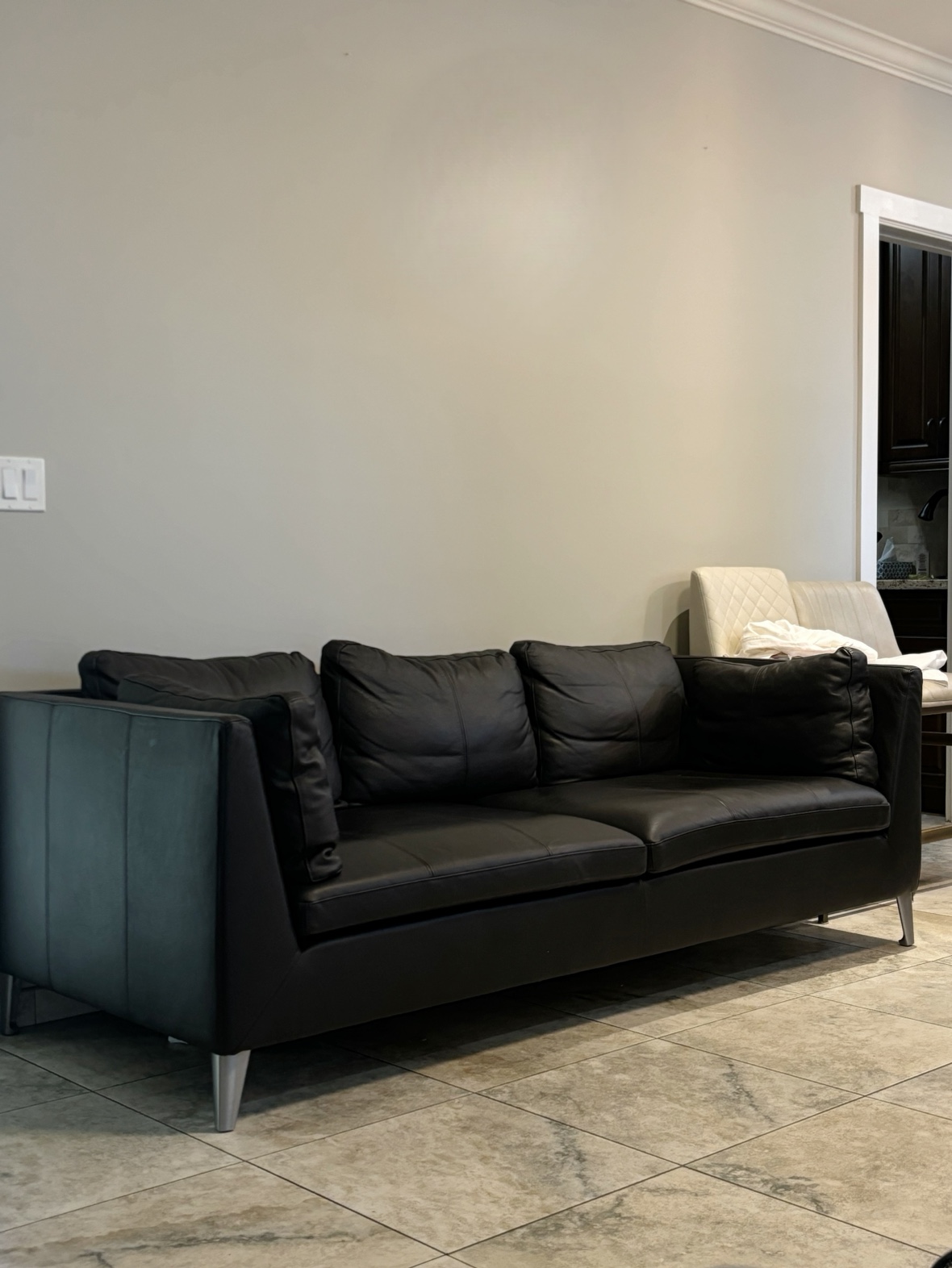 Ikea leather sofa